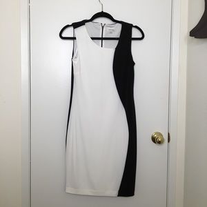 NWOT Calvin Klein Sleeveless Colorblock Dress